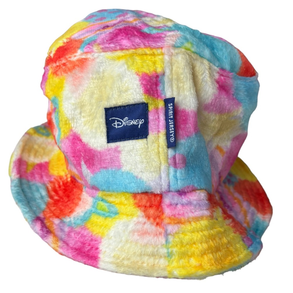 New Disney Parks Bucket Hat Spirit Jersey Tie Die Fuzzy Color Adult OS Hat